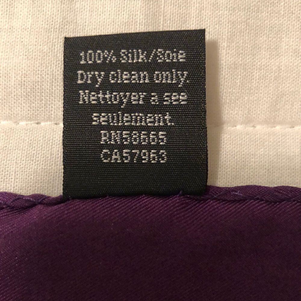 Lavender shades plum and purple 💯 Silk Pocket Square - Picture 6 of 9